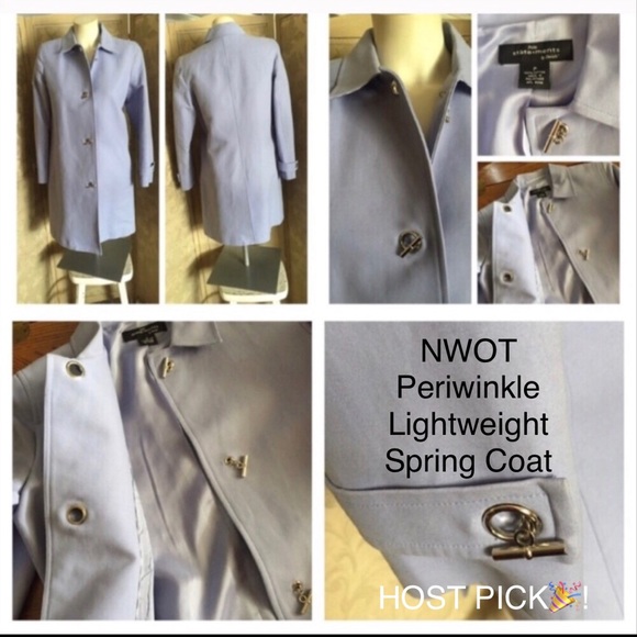 Periwinkle Coat Jacket NWOT - Picture 5 of 7